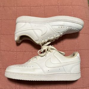 White Nike Air Maxes